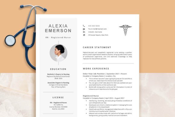Download Nurse Resume Template with Photo - Resume template Collection