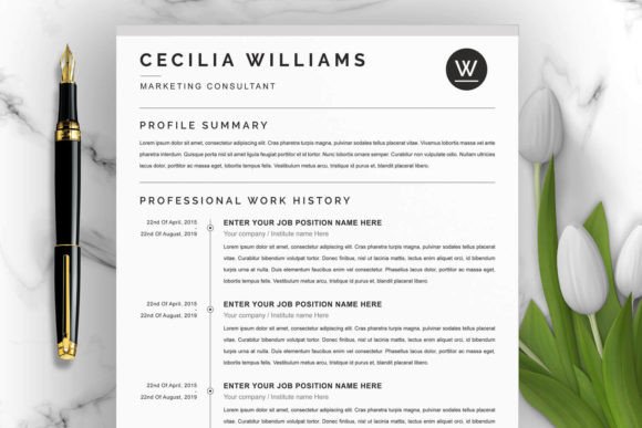 Download A4 Curriculum Vitae + Cover Letter - Curriculum vitae Collection