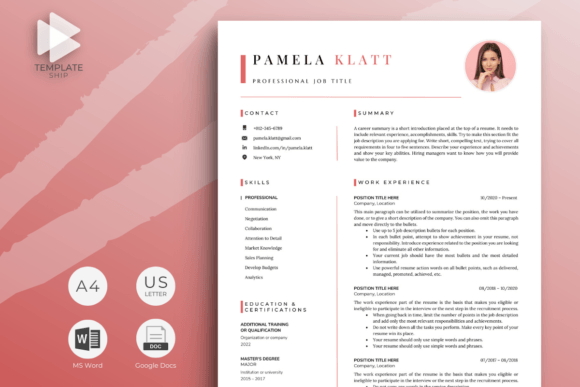 Download Resume Template with Photo - Resume template Collection